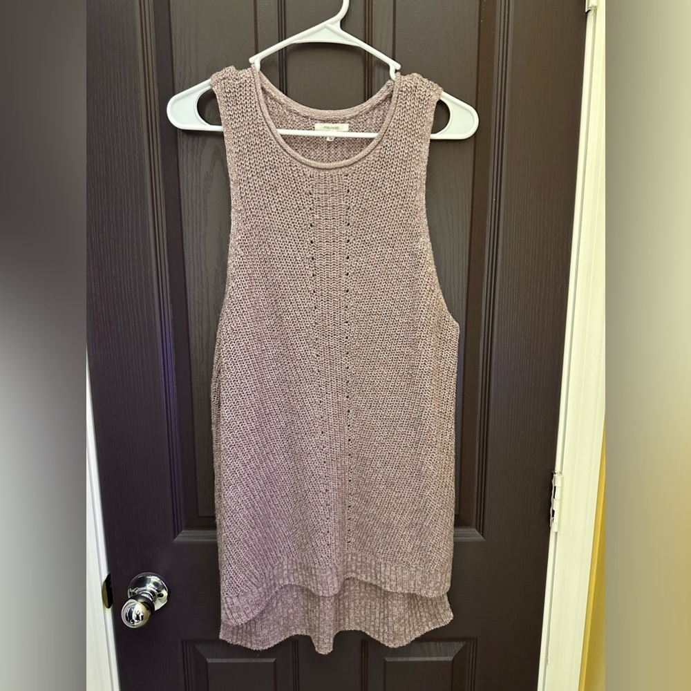 Maurice’s sleeveless sweater tunic length in light purple Size 1X